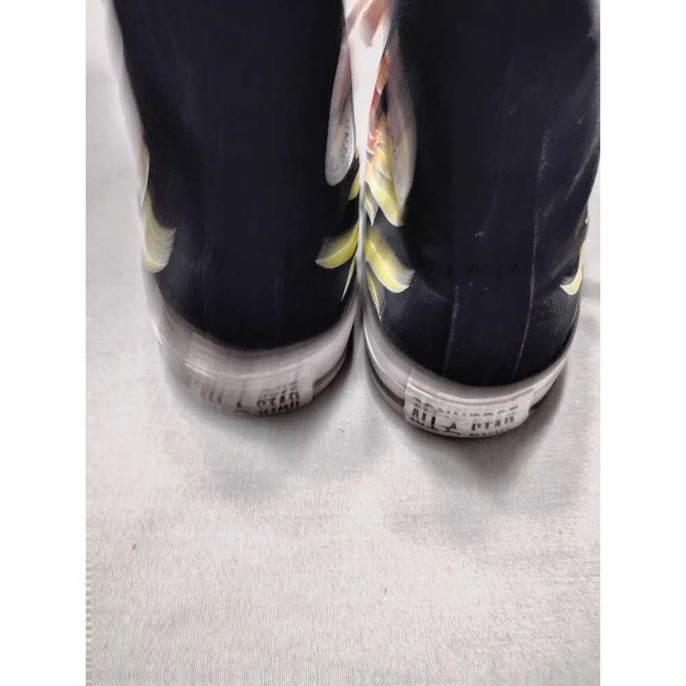 Converse Chuck Taylor Kids 4.5 Flame High‎ Top Preppy Skater Artsy Boho Sneakers